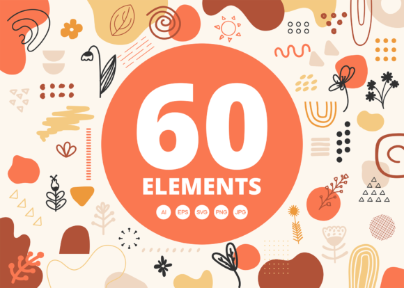 Abstract ShapesA Graphics: Minimalist Vector Templates