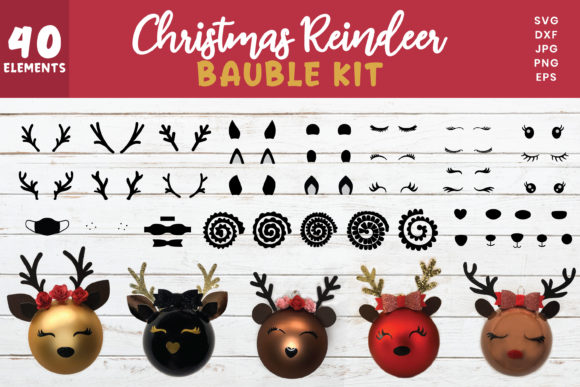 Christmas Reindeer Designs: Graphics for Crafts