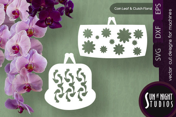 Coin Purse Leaf and Clutch Floral Purses for Graphics