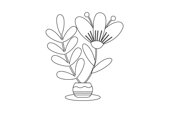 Floral Leaf Flowers Outline: A Fresh Graphics and Icons Review