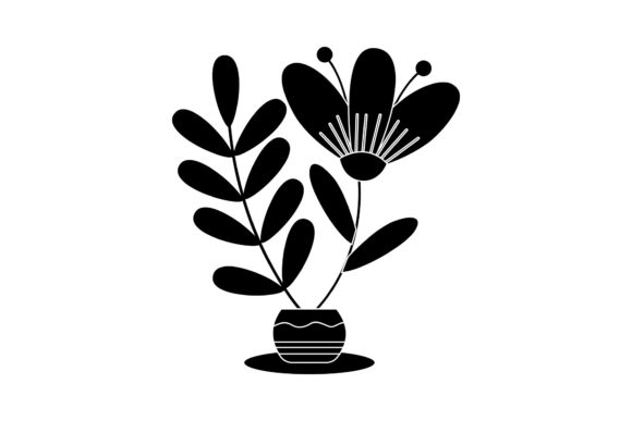 Floral Leaf Flowers Silhouette Review