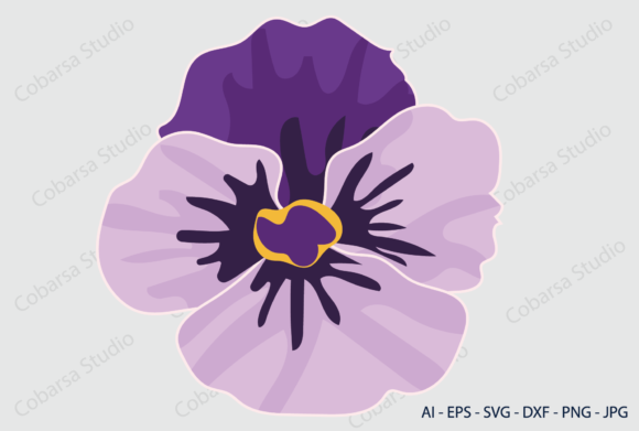 Flower Purple Decoration: Graphics & Icons for Handmade Brands