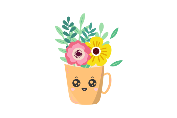 Flowers Cute Pot Kawaii Graphics and Icons Review