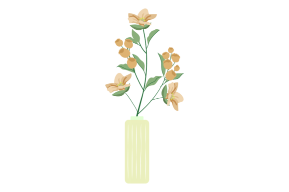 Flowers Vase Bouquet: A Versatile Graphics and Icons Asset