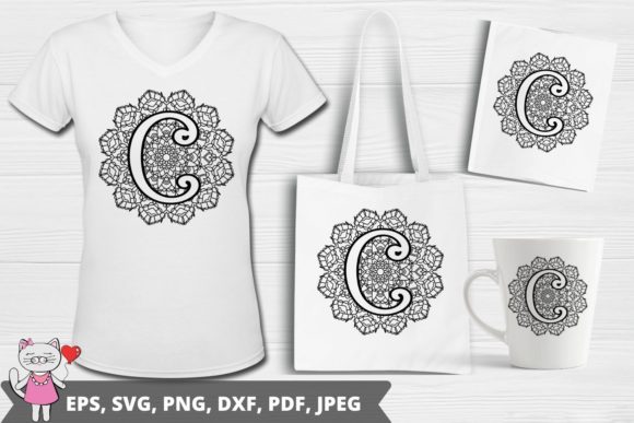 Monogram C SVG: Graphics for Crafts & Branding