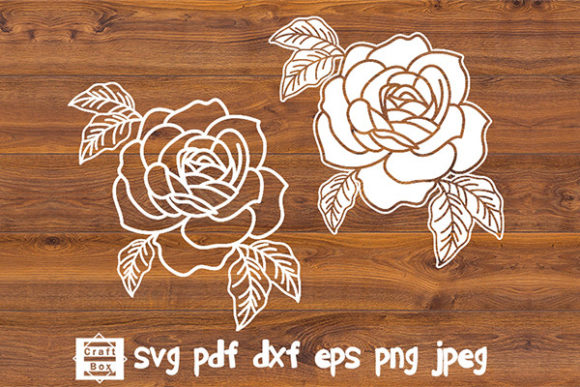 Roses Kit Svg, Roses Silhouette for Graphics and Crafts
