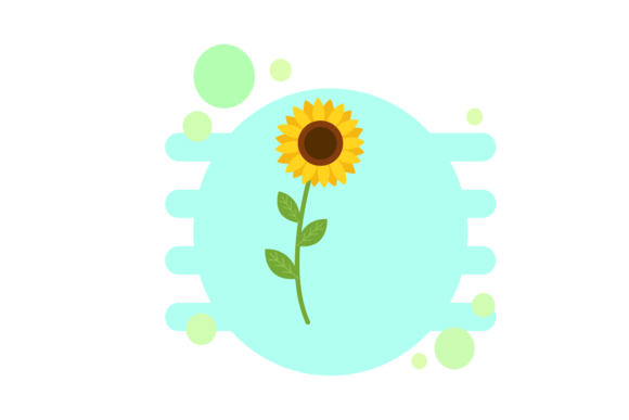 Sunflower Flowers Graphic Design for Graphics and Icons