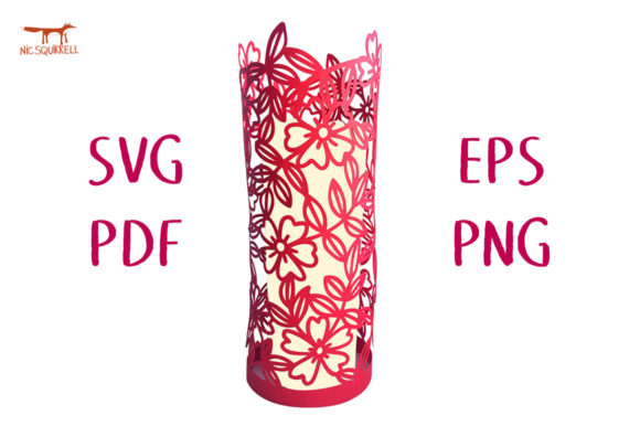 Wild Roses Lantern Papercut SVG Cut File: Laser Cutting & Other Art